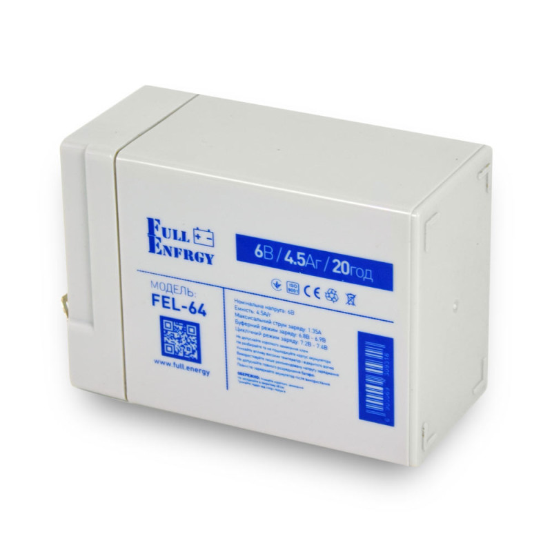 Аккумуляторная батарея Full Energy FEL-64 6В 4.5 Аг гелевая