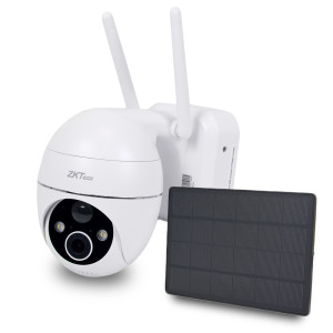Wi-Fi PTZ IP-камера 3 МП ZKTeco C4DS Solar з сонячною панелью і акумулятором