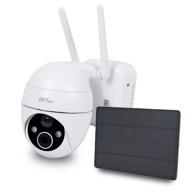 Wi-Fi PTZ IP-камера 3 МП ZKTeco C4DS Solar з сонячною панелью і акумулятором