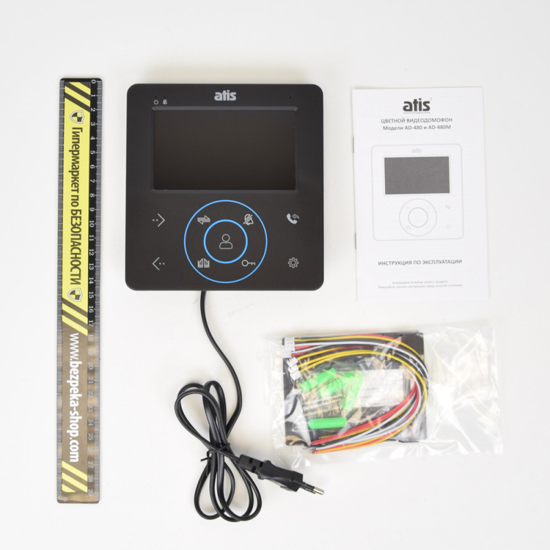 Комплект домофона ATIS AD-480MB черный + BCOM BT-305HR медь