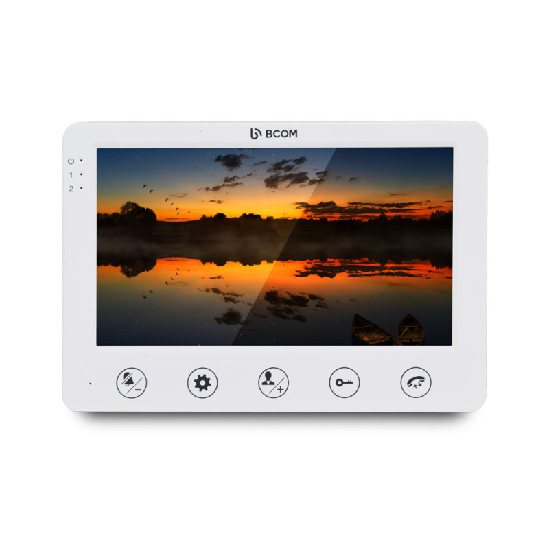 Комплект домофону BCOM BD-710S Kit білий+сріблястий