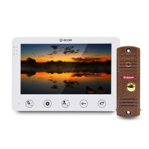 Комплект домофону BCOM BD-710S Kit білий+мідь