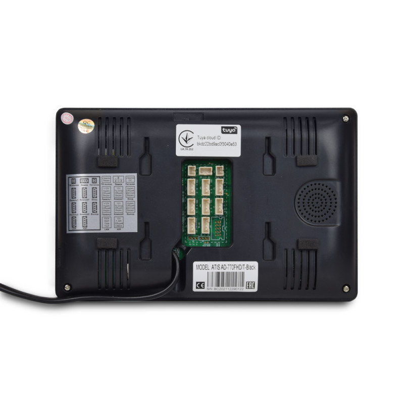 Wi-Fi домофон ATIS AD-770FHD/T-Black з підтримкою Tuya Smart