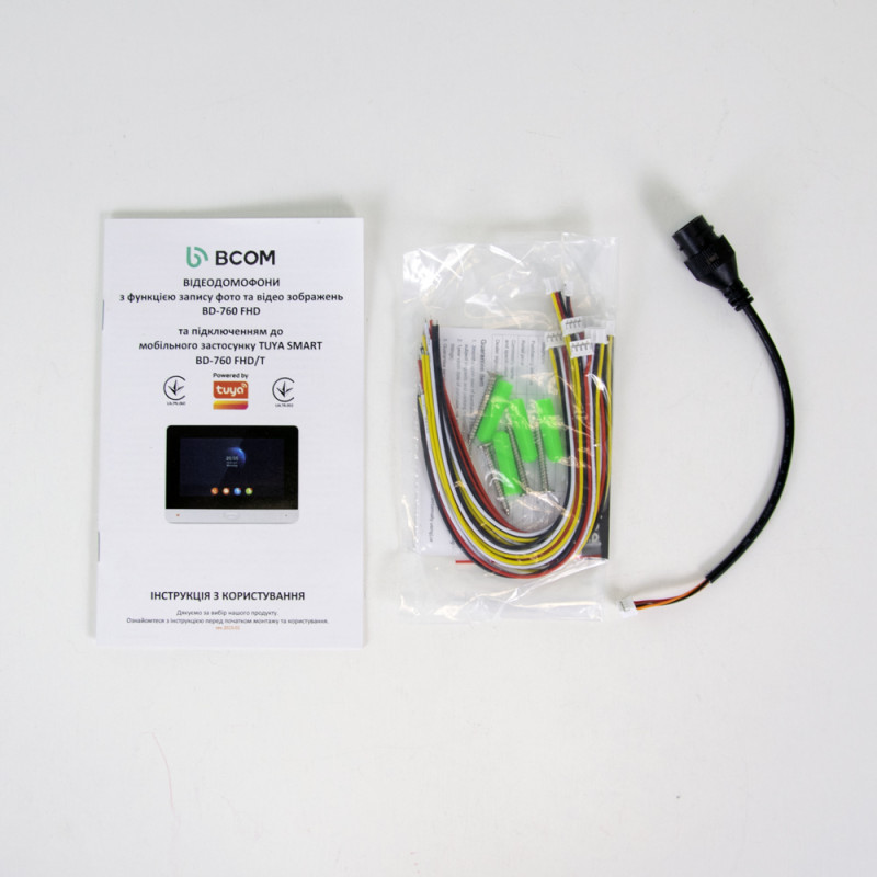 Wi-Fi домофон BCOM BD-760FHD/T черный с поддержкой Tuya Smart