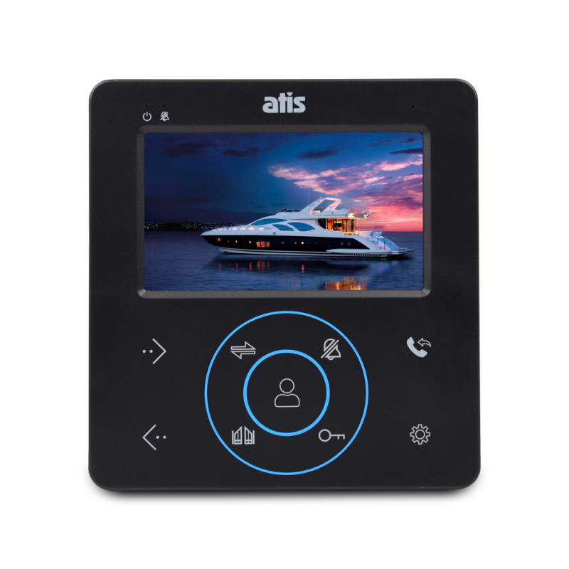 Комплект домофону ATIS AD-480MB Kit box чорний