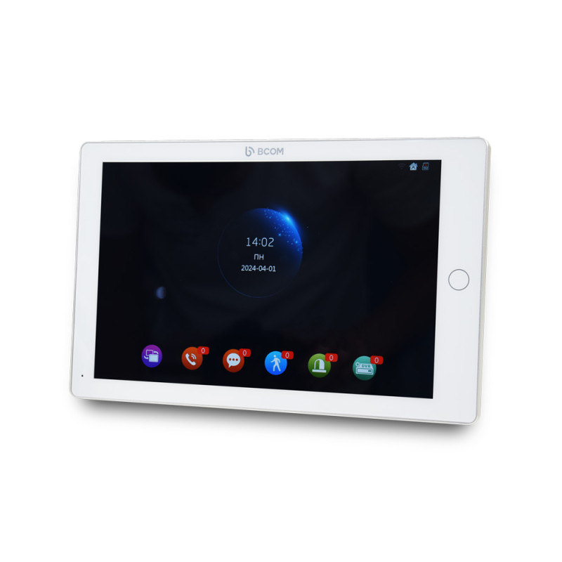 Wi-Fi домофон BCOM BD-1070FHD/DVR-T білий з підтримкою Tuya Smart