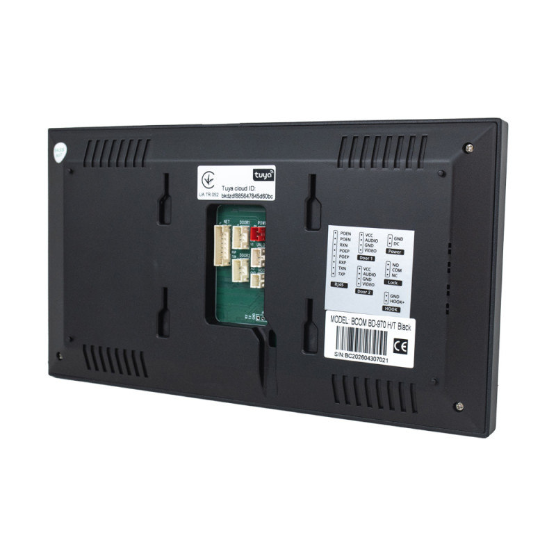 Wi-Fi домофон BCOM BD-970 H/T черный с поддержкой Tuya Smart