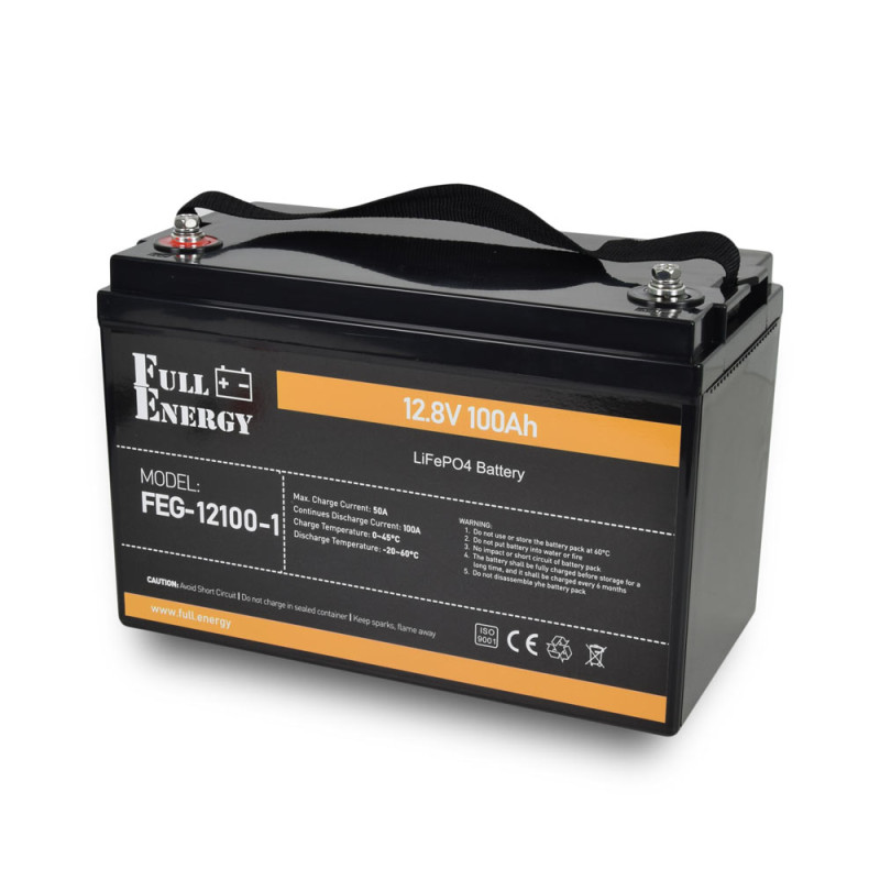 Акумуляторна батарея Full Energy FEG-12100-1 LiFePO4 12В 100 Аг з Bluetooth літій-залізо-фосфатна