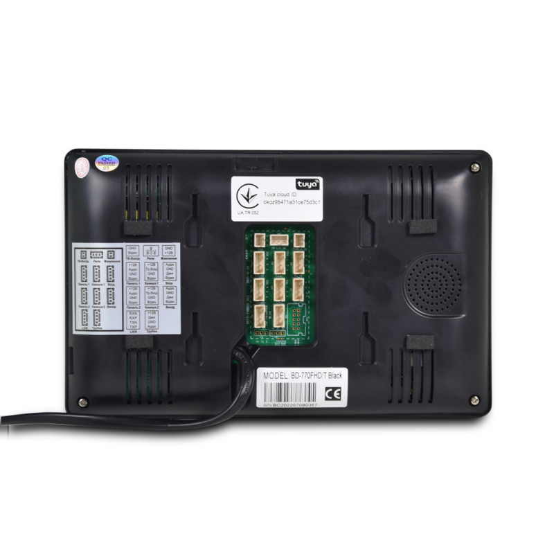 Wi-Fi домофон BCOM BD-770FHD/T черный с поддержкой Tuya Smart