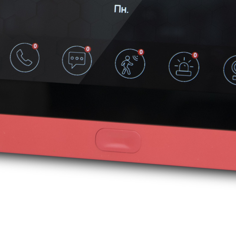 Комплект Wi-Fi домофонa BCOM BD-760FHD/T червоний з підтримкою Tuya Smart + BT-400FHD чорна