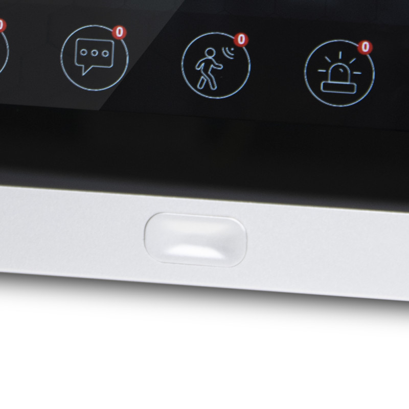 Комплект Wi-Fi домофонa BCOM BD-760FHD/T сріблястий з підтримкою Tuya Smart + BT-400HD-AC чорна