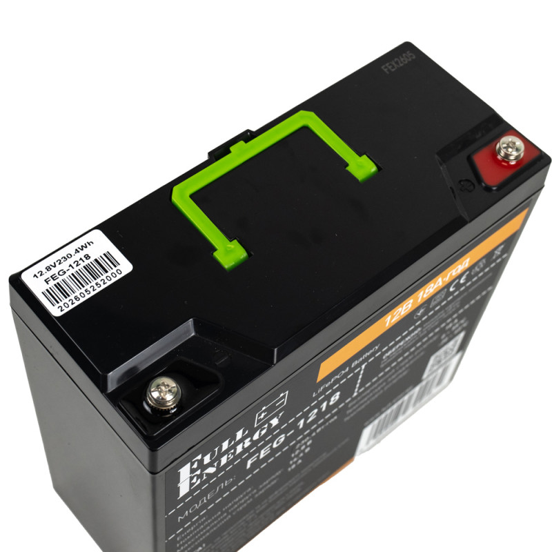 Акумуляторна батарея Full Energy FEG-1218 12В 18 Аг літій-залізо-фосфатна