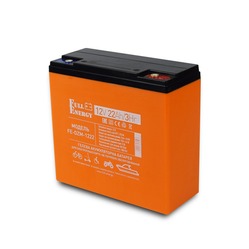 Аккумуляторная батарея для электротранспорта Full Energy FE-DZM-1222 12 В 22 Ач гелевая тяговая 
