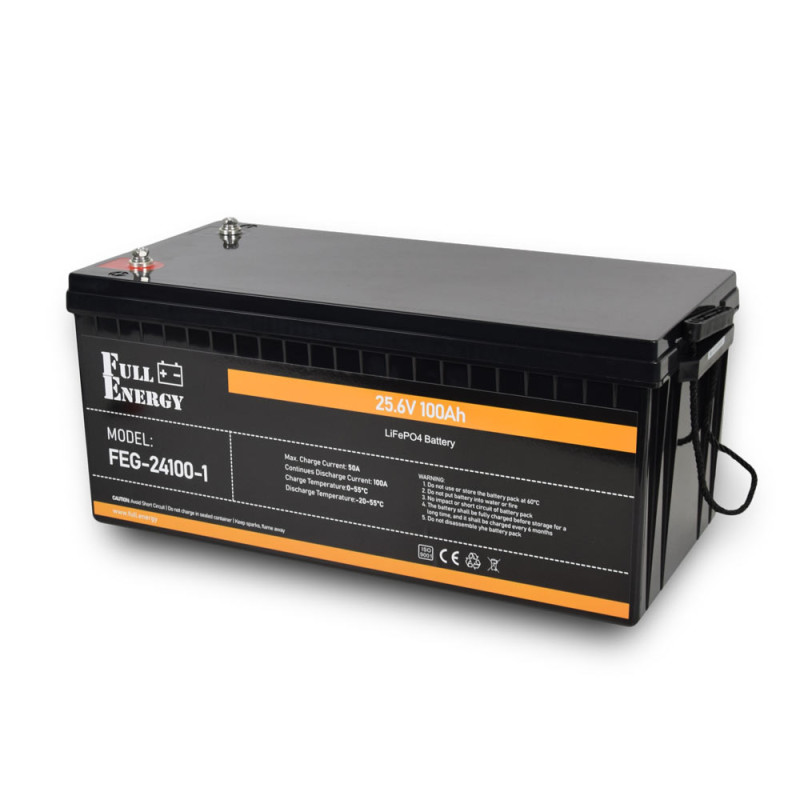 Акумуляторна батарея Full Energy FEG-24100-1 LiFePO4 24В 100 Аг з Bluetooth літій-залізо-фосфатна