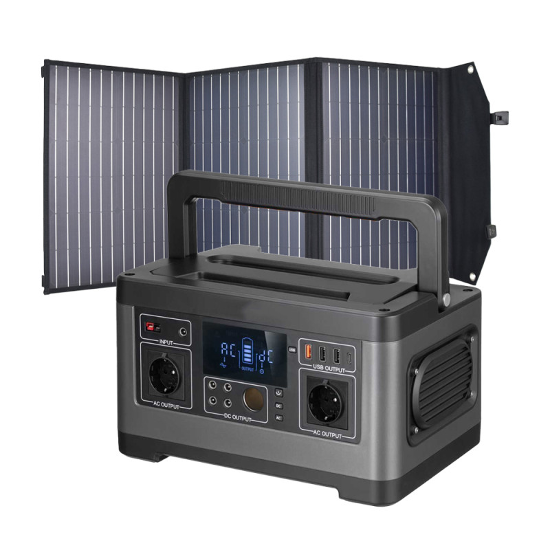 Комплект зарядна станція Full Energy PPS-500WE + сонячна панель New Energy Technology 100W Solar Charger
