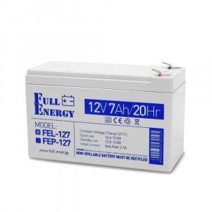 Акумуляторна батарея Full Energy FEL-127 12В 7 Аг гелева