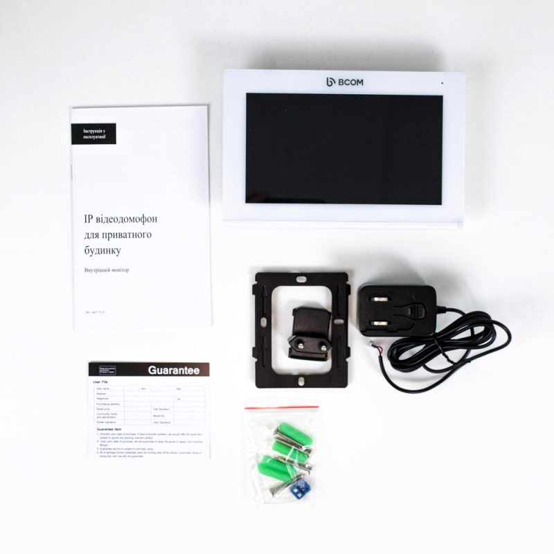 Wi-Fi IP-домофон BCOM BD-870 IP/T белый с поддержкой Tuya Smart