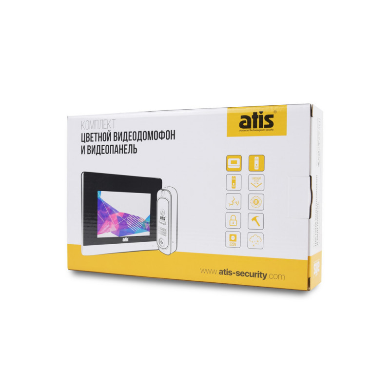 Комплект домофона ATIS AD-480 W Kit box белый