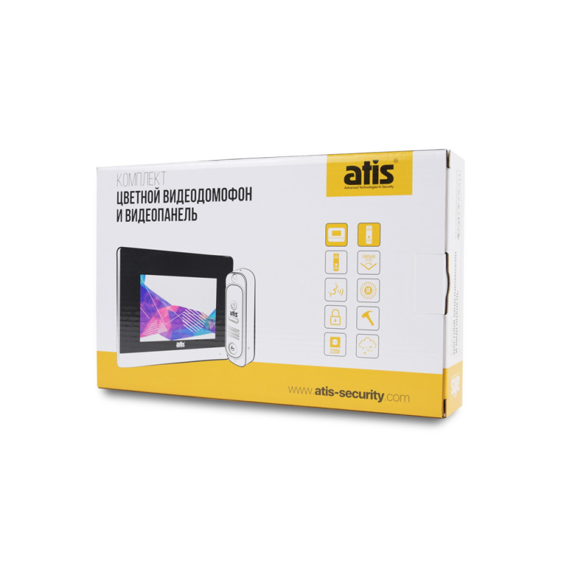 Комплект домофону ATIS AD-480MB Kit box чорний
