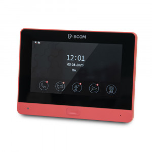 Wi-Fi домофон BCOM BD-760FHD/T червоний з підтримкою Tuya Smart