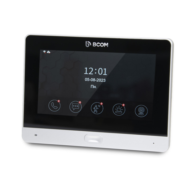 Wi-Fi домофон BCOM BD-760FHD/T сріблястий з підтримкою Tuya Smart
