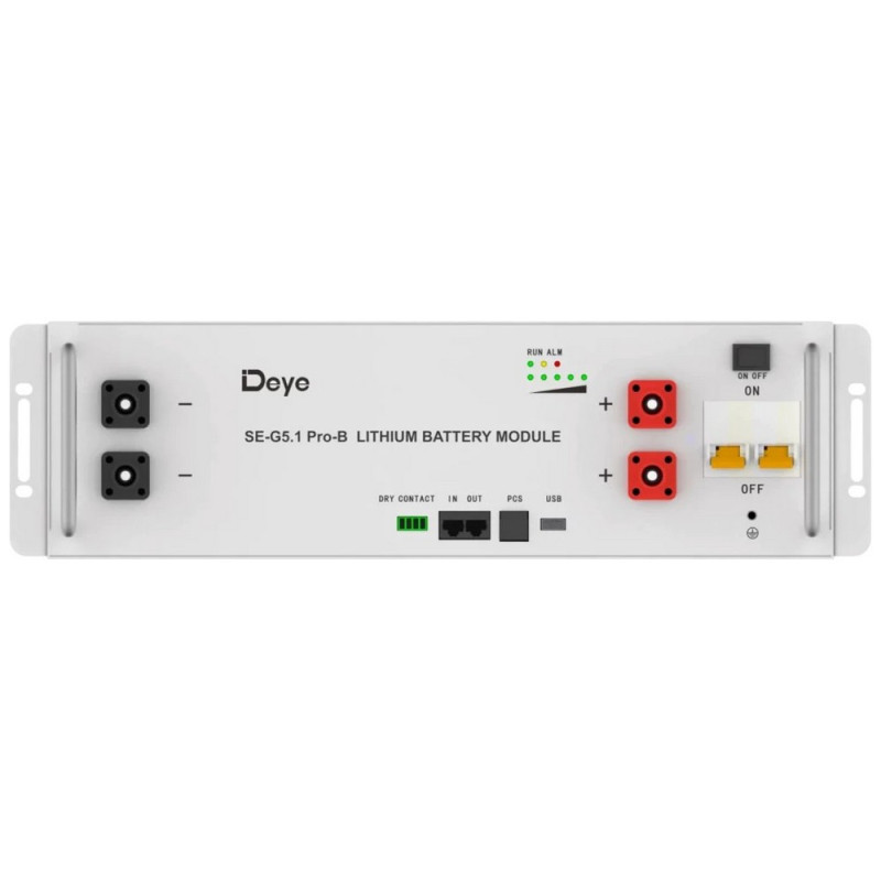 Акумуляторна батарея Deye SE-G5.1 Pro-B LiFePO4 51.2В 100 Аг літій-залізо-фосфатна