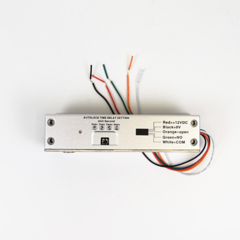 Электроригельный замок Yli Electronic YB-500U (LED) на стеклянную дверь без рамы