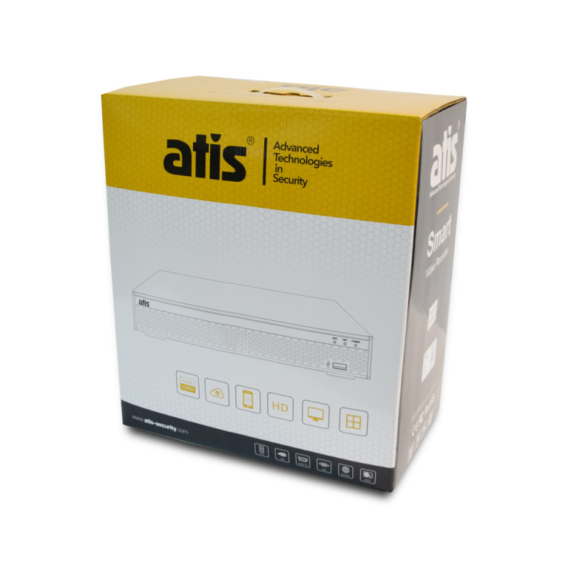 Комплект відеоспостереження ATIS Kit 8ext 5 MП на 8 циліндричних камер