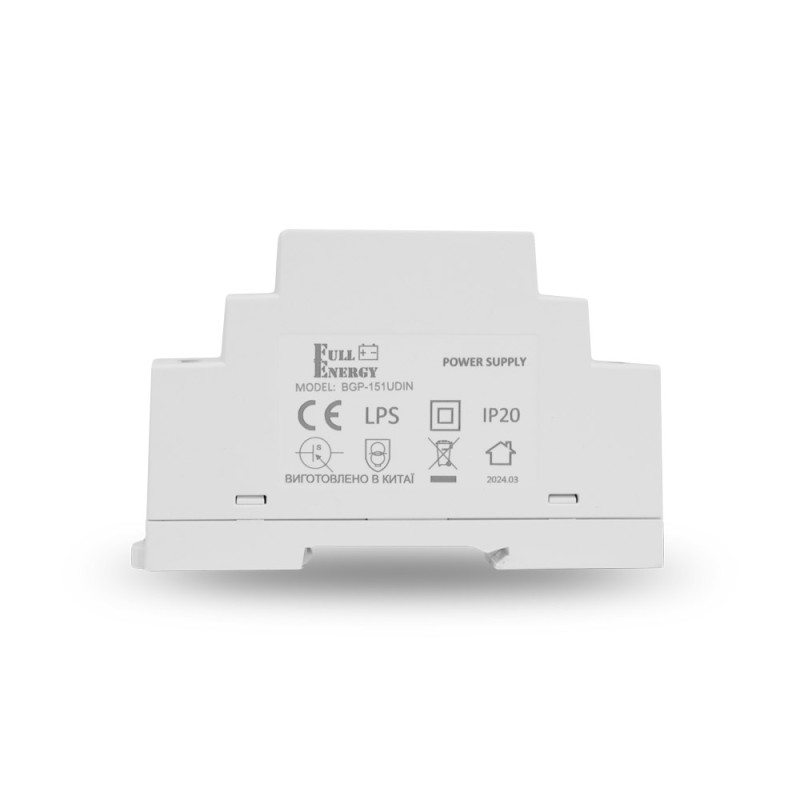 Блок живлення Full Energy BGP-151UDIN 15В/1А для кріплення на DIN рейку