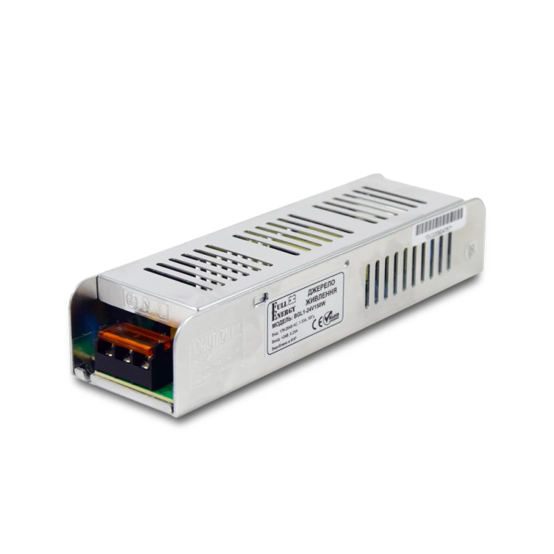 Блок живлення Full Energy BGL1-24V150W 24В/6.25А/150Вт для світлодіодної стрічки