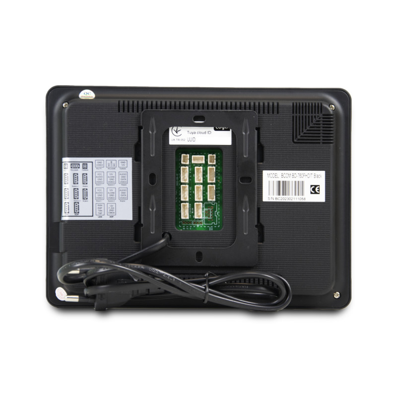 Комплект Wi-Fi домофонa BCOM BD-760FHD/T чорний з підтримкою Tuya Smart + BT-400HD-AC чорна