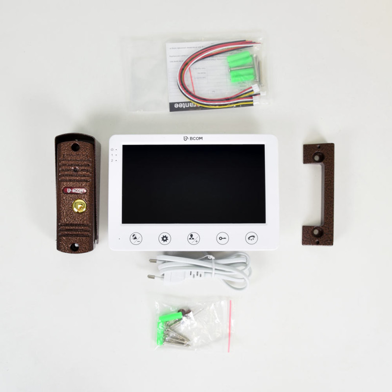 Комплект домофону BCOM BD-710S Kit білий+мідь