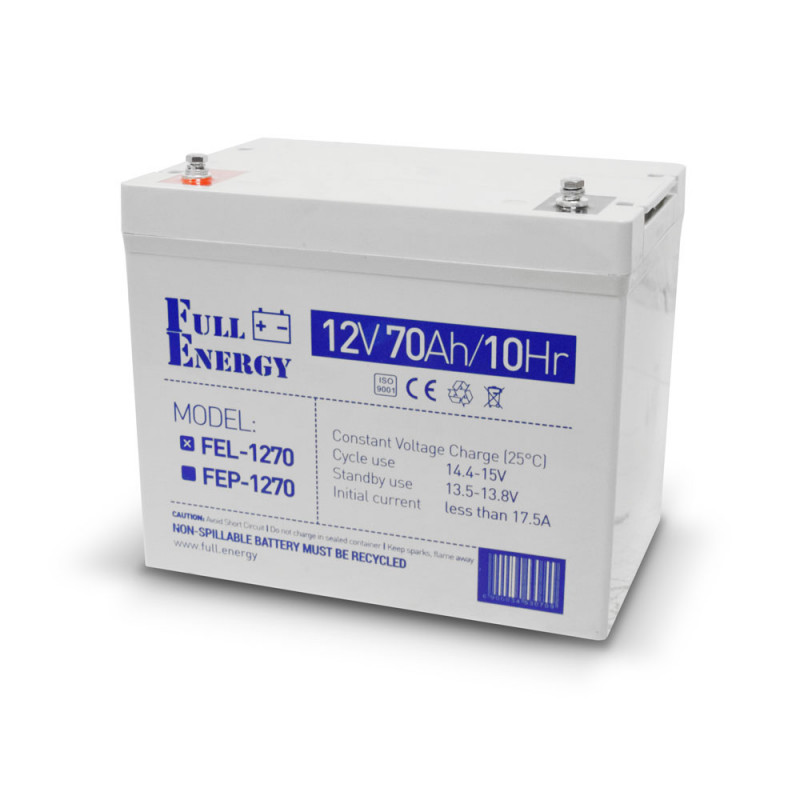 Акумуляторна батарея Full Energy FEL-1270 12В 70 Аг гелева