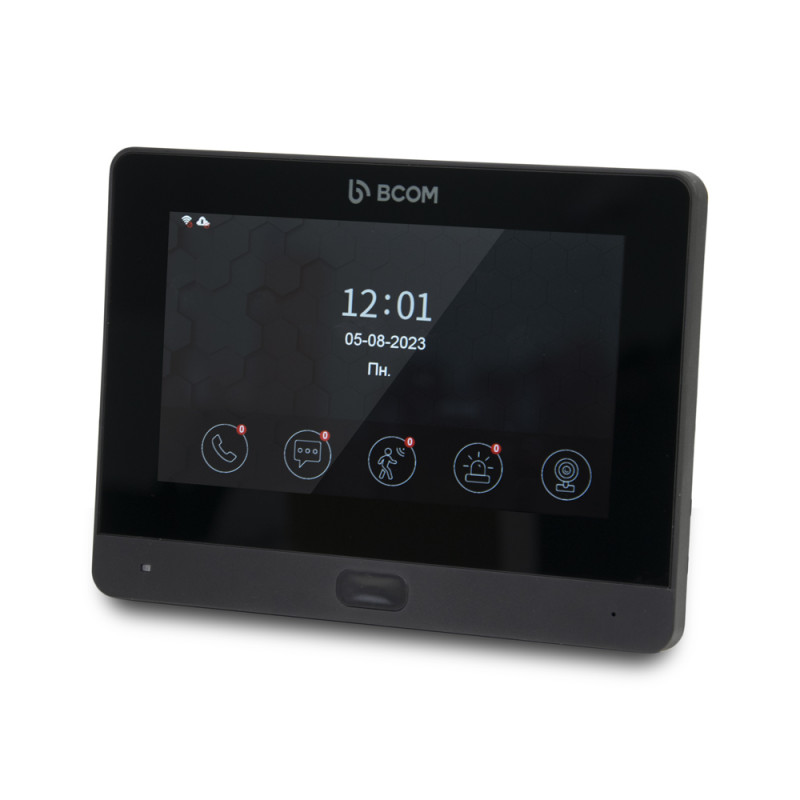 Wi-Fi домофон BCOM BD-760FHD/T черный с поддержкой Tuya Smart