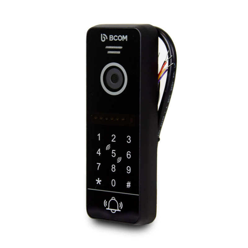 Комплект Wi-Fi домофонa BCOM BD-760FHD/T сріблястий з підтримкою Tuya Smart + BT-400HD-AC чорна