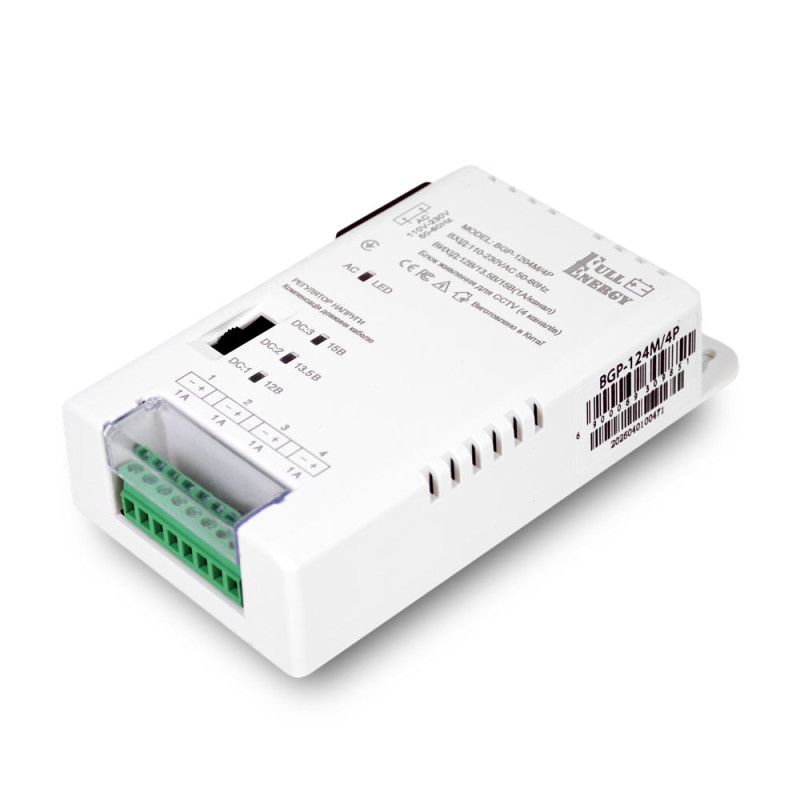 Блок питания Full Energy BGP-124M/4P 12В/4А на 4 канала нагрузки