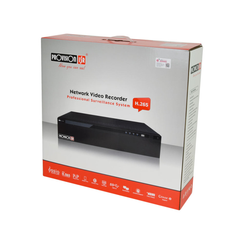 64-канальний NVR реєстратор Provision-ISR NVR16-641600RFAN(2U) з ШІ