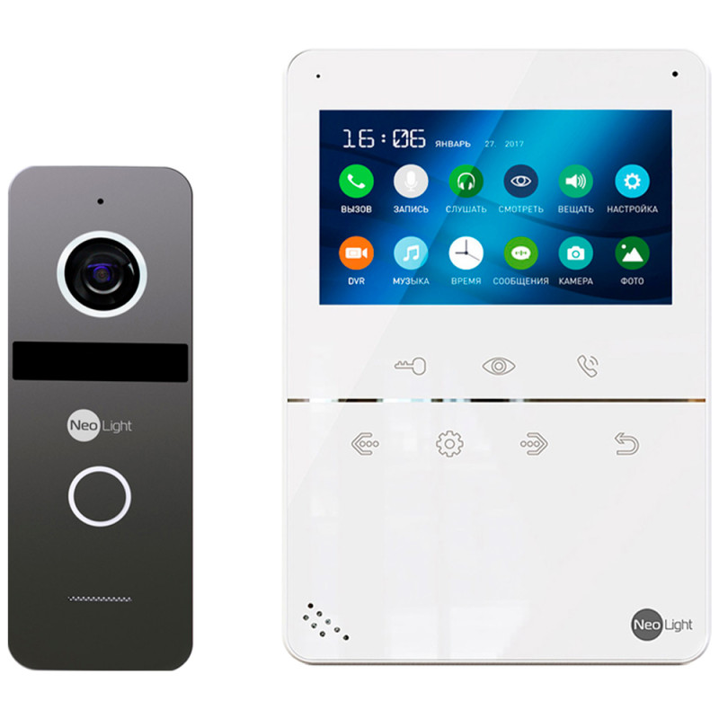 Комплект домофону NeoLight Tetta Plus + Solo графіт