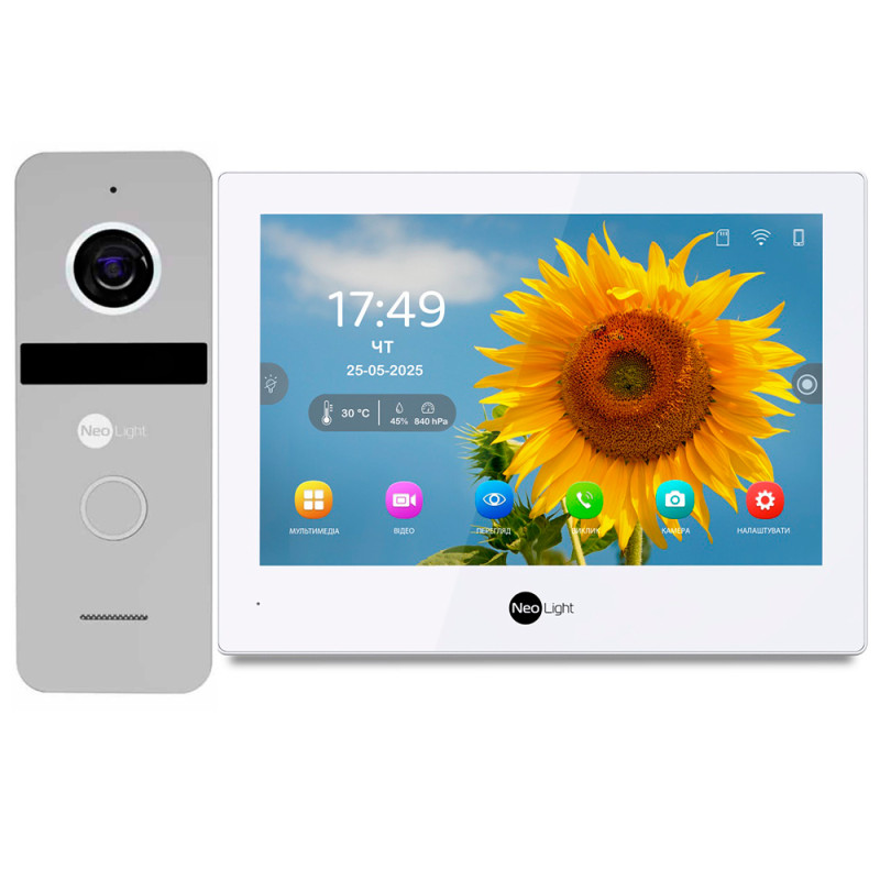 Комплект Wi-Fi домофона NeoLight ALPHA Hybrid HD KIT Silver