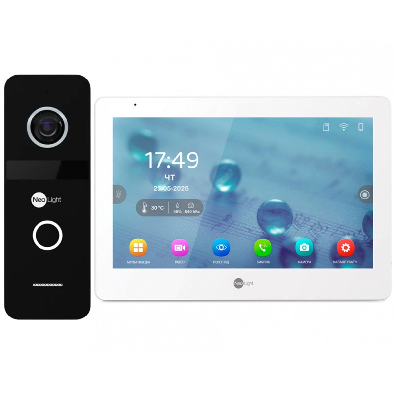 Комплект Wi-Fi IP-домофону NeoLight MEZZO Hybrid IP KIT білий