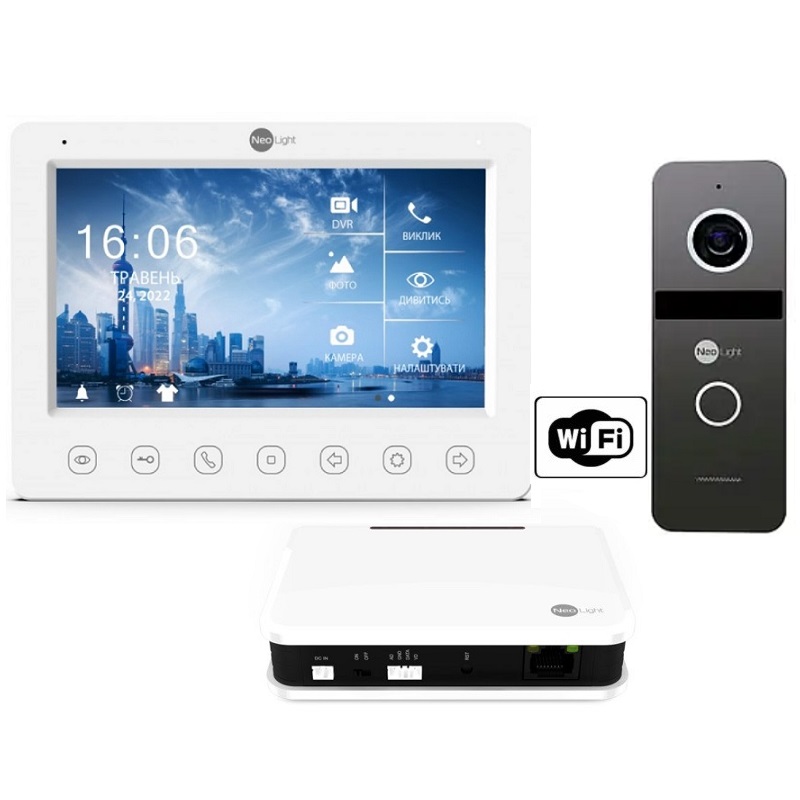 Комплект домофона NeoLight Kappa HD WiFi Box Graphite