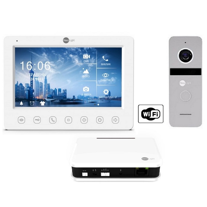 Комплект домофону NeoLight Kappa HD WiFi Box Silver