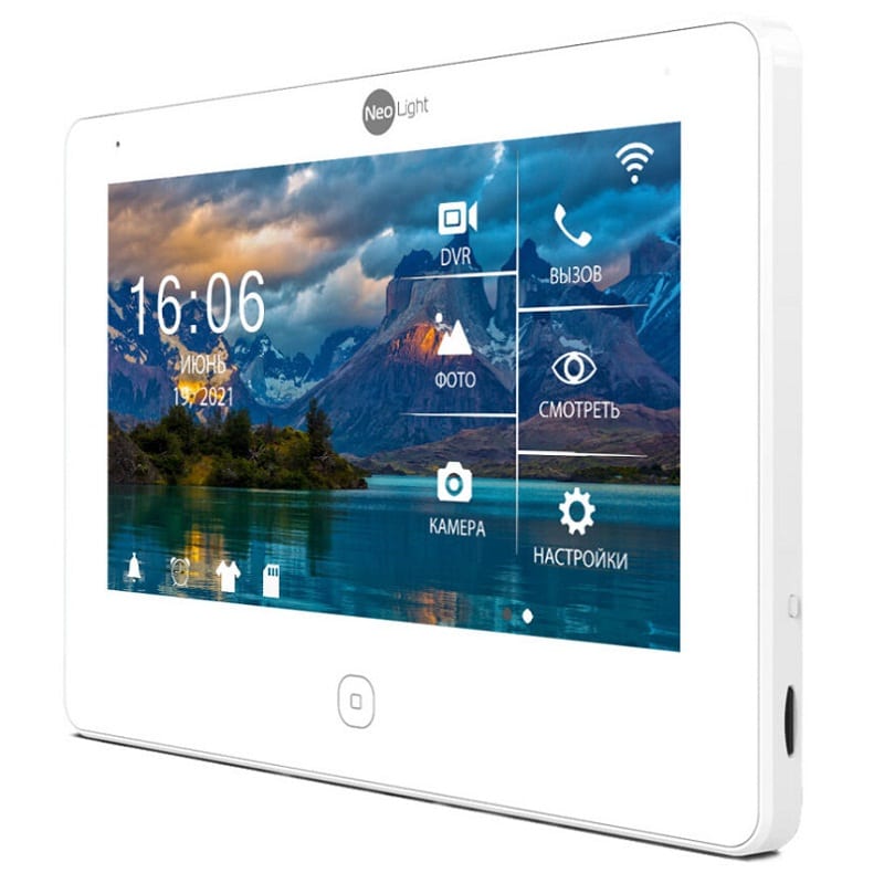 Wi-Fi домофон NeoLight ALPHA HD WF білий