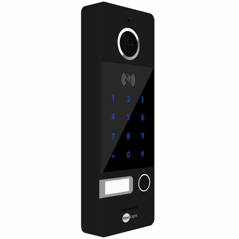 Виклична панель NeoLight OPTIMA ID KEY FHD зі зчитувачем карт та клавіатурою чорна