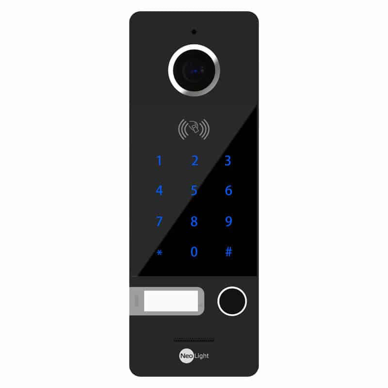 Виклична панель NeoLight OPTIMA ID KEY FHD зі зчитувачем карт та клавіатурою чорна