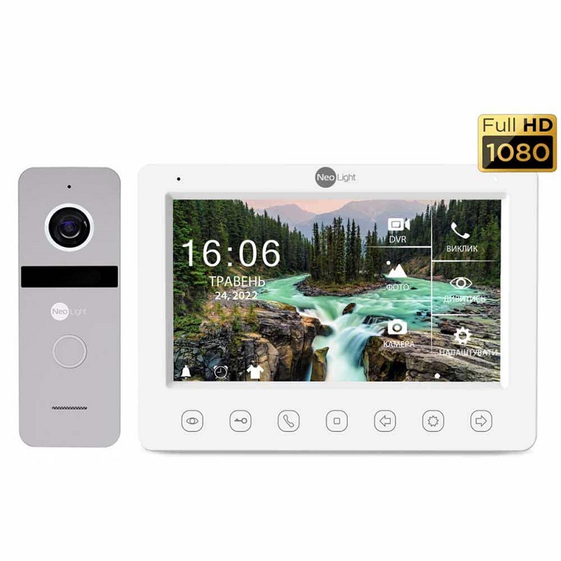 Комплект домофону NeoLight NeoKIT FHD Pro Silver