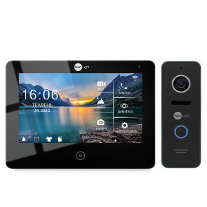 Комплект Wi-Fi домофону NeoLight NeoKIT HD Pro WF B / Black