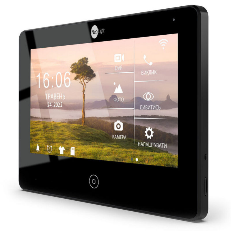 Wi-Fi домофон NeoLight ALPHA HD WF чорний