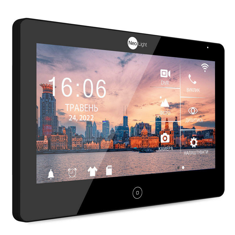 Комплект Wi-Fi домофона NeoLight Mezzo HD WF Black / SOLO FHD Graphite