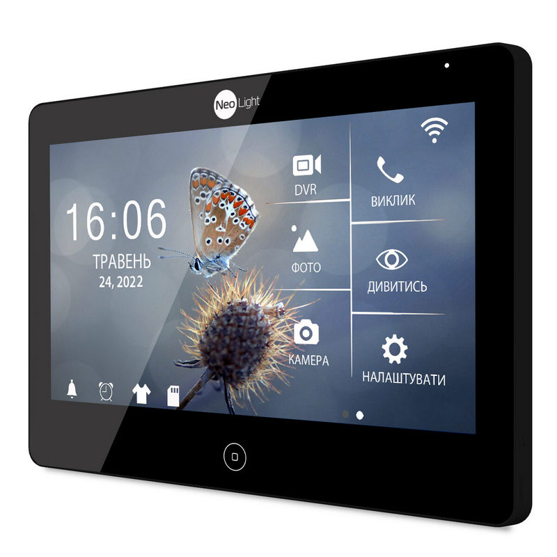 Комплект Wi-Fi домофона NeoLight Mezzo HD WF Black / SOLO FHD Graphite